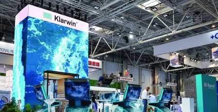 Klarwin exhibition stand at ExpoApa 2025 in Bucharest, built by Cool Promotions