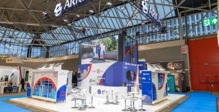 Exhibition stand builders Barcelona, custom stand built by Cool Promotions at a European trade fair